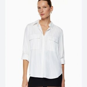 NWT Aritzia Babaton Utility White Striped | Size S